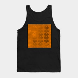 Jewel Ginkgo Single Hue Array Orange 5748 Tank Top